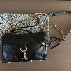 Rebecca Minkoff Classic Mini MAC Crossbody Bag in Black Leather